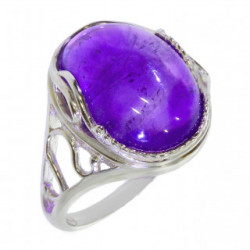 Ring 34-27 Sterling Silver Amethyst