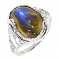 Ring 34-27 Sterling Silver Labradorite