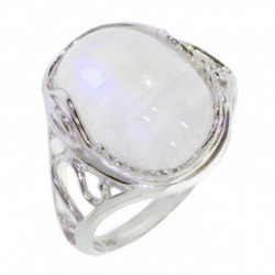 Ring 34-27 Sterling Silver Moonstone
