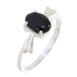 Ring 34-30 Sterling Silver Black Onyx