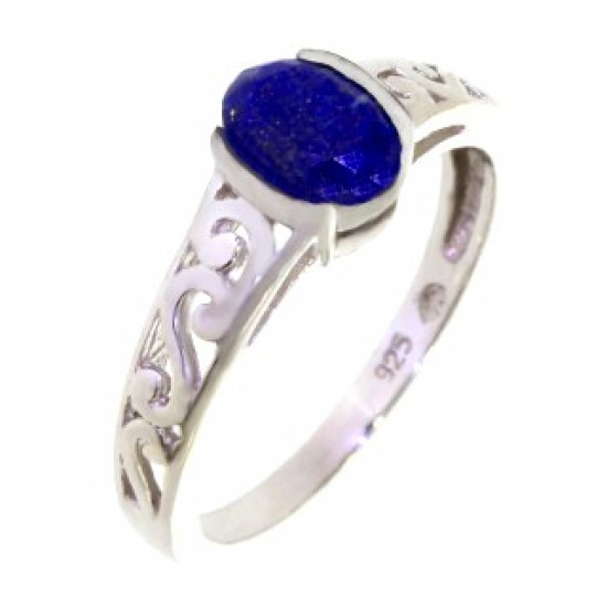 Ring 34-31 Sterling Silver Lapis Lazuli