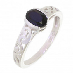 Ring 34-31 Sterling Silver Black Onyx