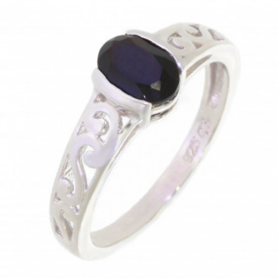 Ring 34-31 Sterling Silver Black Onyx