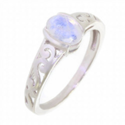 Ring 34-31 Sterling Silver Moonstone