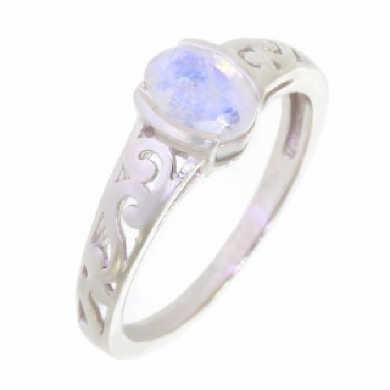 Ring 34-31 Sterling Silver Moonstone