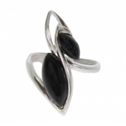 Ring 38-03 Sterling Silver Black Onyx