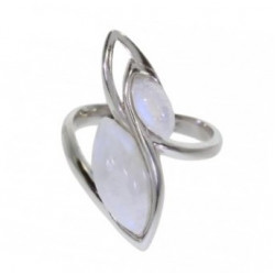 Ring 38-03 Sterling Silver Moonstone