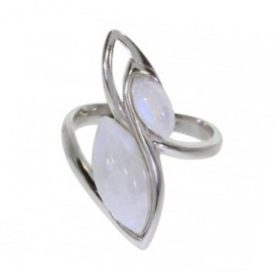 Ring 38-03 Sterling Silver Moonstone