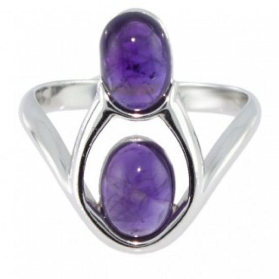 Ring 38-04 Sterling Silver Amethyst