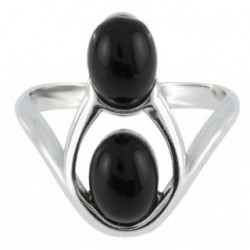 Ring 38-04 Sterling Silver Black Onyx