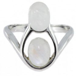 Ring 38-04 Sterling Silver Moonstone