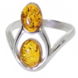 Ring 38-04 Sterling Silver Amber