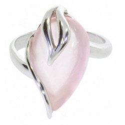 Ring 38-05 Sterling Silver Rose Quartz