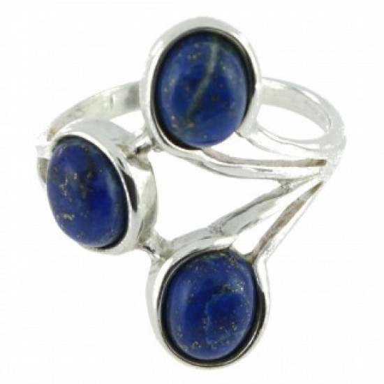 Ring 38-06 Sterling Silver Lapis Lazuli