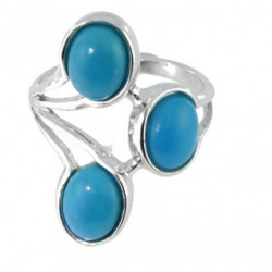Ring 38-06 Sterling Silver Turquoise