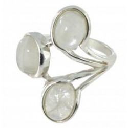 Ring 38-06 Sterling Silver Moonstone