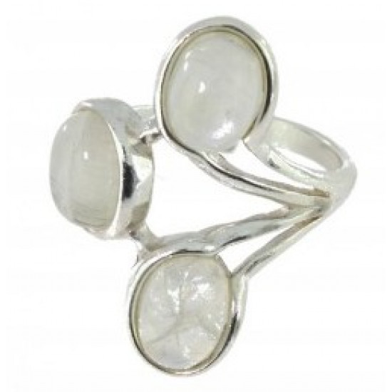 Ring 38-06 Sterling Silver Moonstone