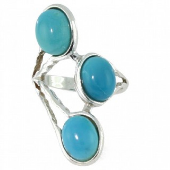 Ring 38-07 Sterling Silver Turquoise