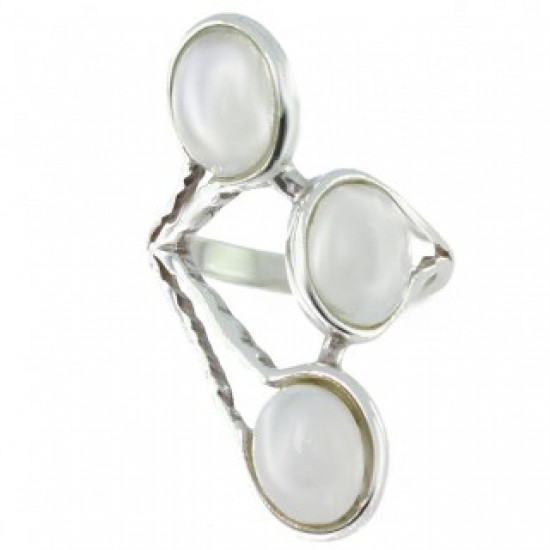 Ring 38-07 Sterling Silver Moonstone