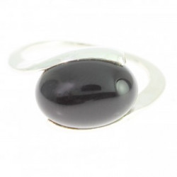 Ring 38-09 Sterling Silver Black Onyx