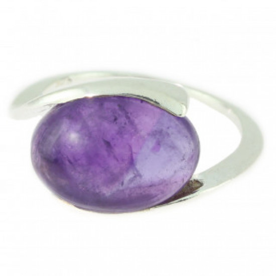Ring 38-09 Sterling Silver Amethyst Ring 38-09 Sterling Silver Amethyst