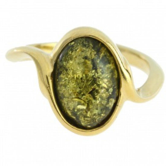Ring 38-10 Vermeil Amber