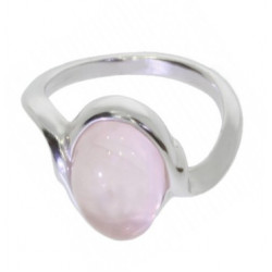 Ring 38-10 Sterling Silver Rose Quartz