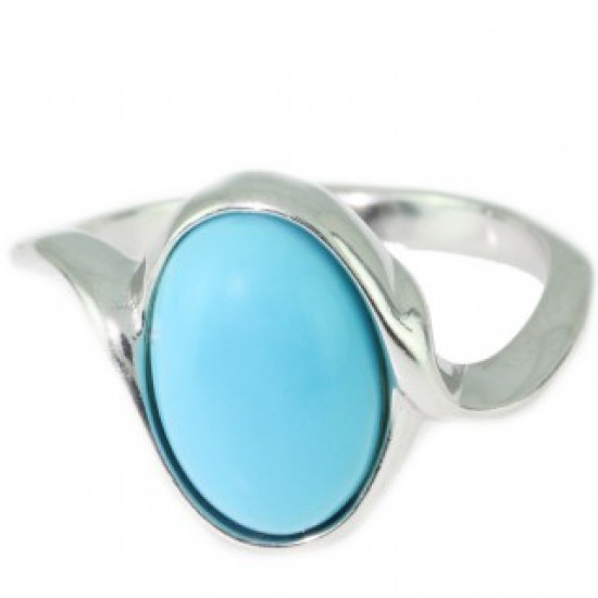 Ring 38-10 Sterling Silver Turquoise