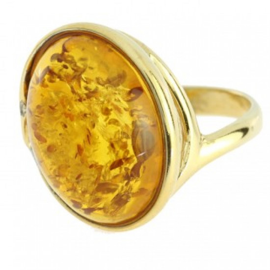 Ring 38-11 Vermeil Amber