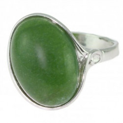 Ring 38-11 Sterling Silver Jade