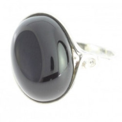 Ring 38-11 Sterling Silver Black Onyx