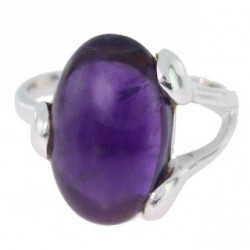 Ring 38-13 Sterling Silver Amethyst