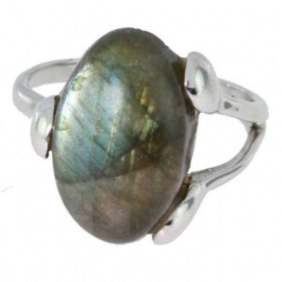 Ring 38-13 Sterling Silver Labradorite