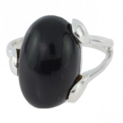 Ring 38-13 Sterling Silver Black Onyx