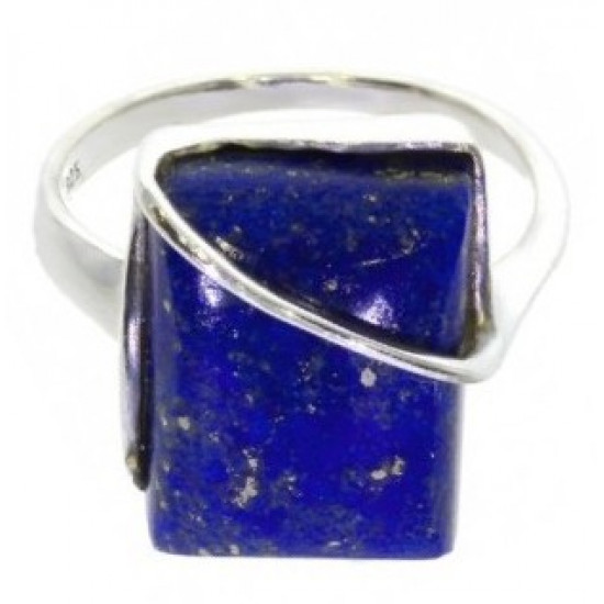 Ring 38-15 Sterling Silver Lapis Lazuli