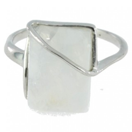 Ring 38-15 Sterling Silver Moonstone