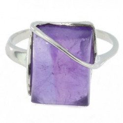 Ring 38-15 Sterling Silver Amethyst