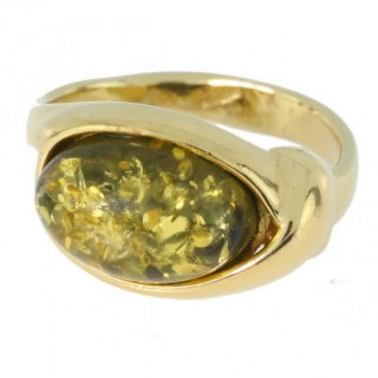 Ring 38-16 Vermeil Amber
