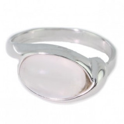 Ring 38-16 Sterling Silver Rose Quartz
