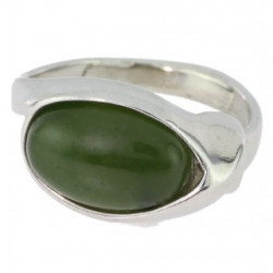 Ring 38-16 Sterling Silver Jade
