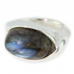 Ring 38-16 Sterling Silver Labradorite