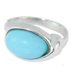 Ring 38-16 Sterling Silver Turquoise