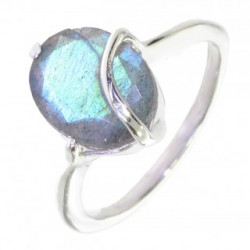Ring 38-17 Sterling Silver Labradorite