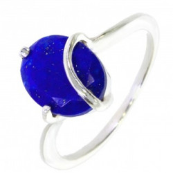 Ring 38-17 Sterling Silver Lapis Lazuli