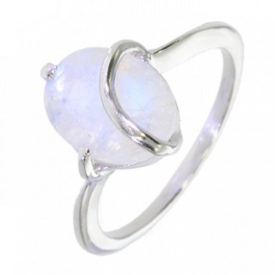 Ring 38-17 Sterling Silver Moonstone