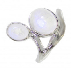Ring 38-20 Sterling Silver Moonstone