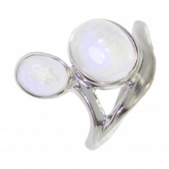 Ring 38-20 Sterling Silver Moonstone
