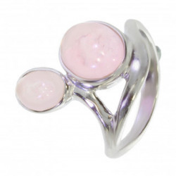 Ring 38-20 Sterling Silver Rose Quartz