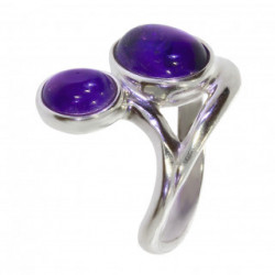 Ring 38-20 Sterling Silver Amethyst