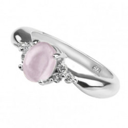 Ring 38-22 Sterling Silver Rose Quartz